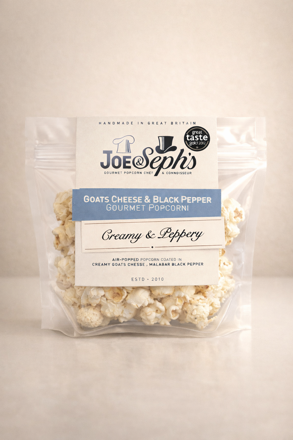 Goats Cheese & Black Pepper Gourmet Popcorn