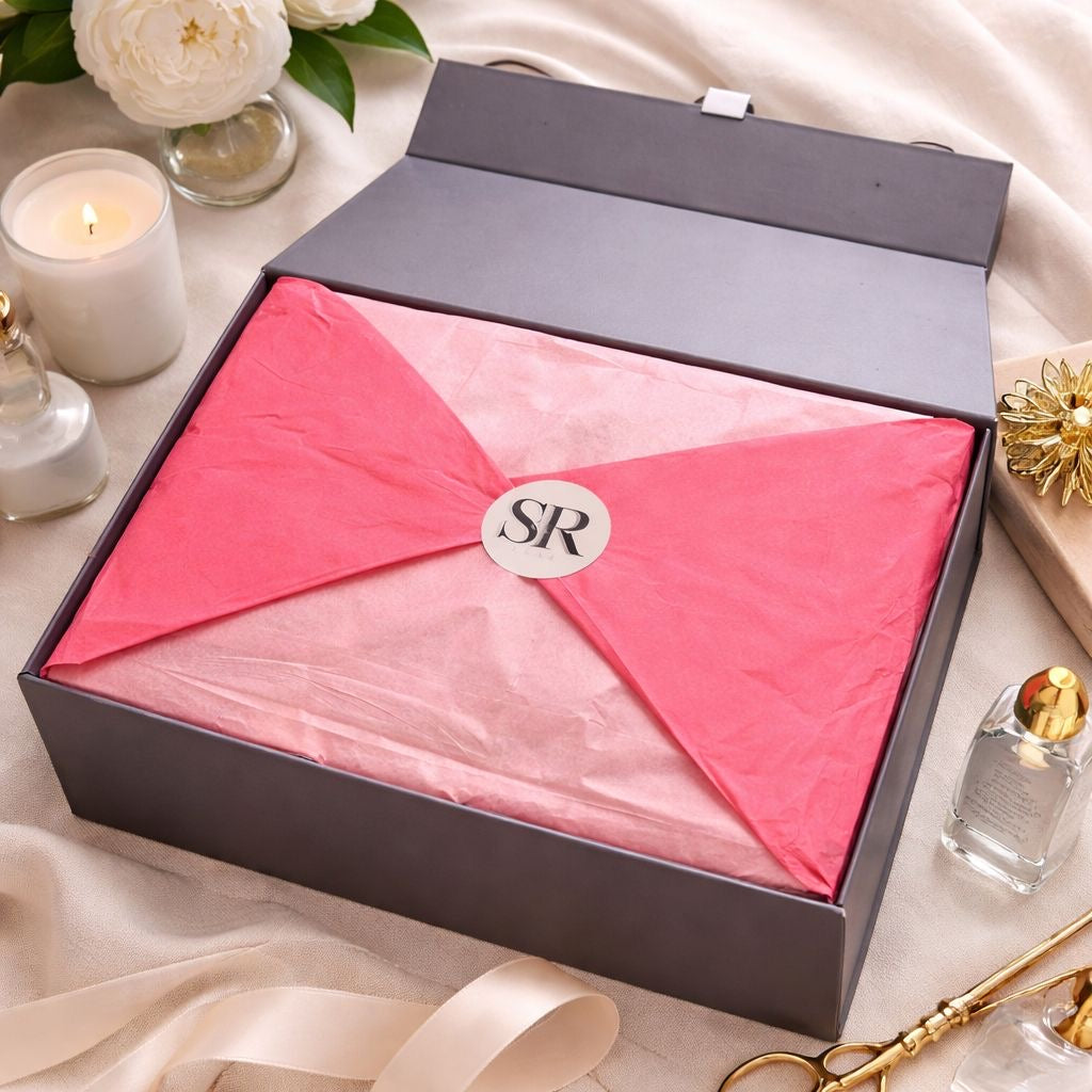(Pink) Grey Luxury Magnetic Gift Box