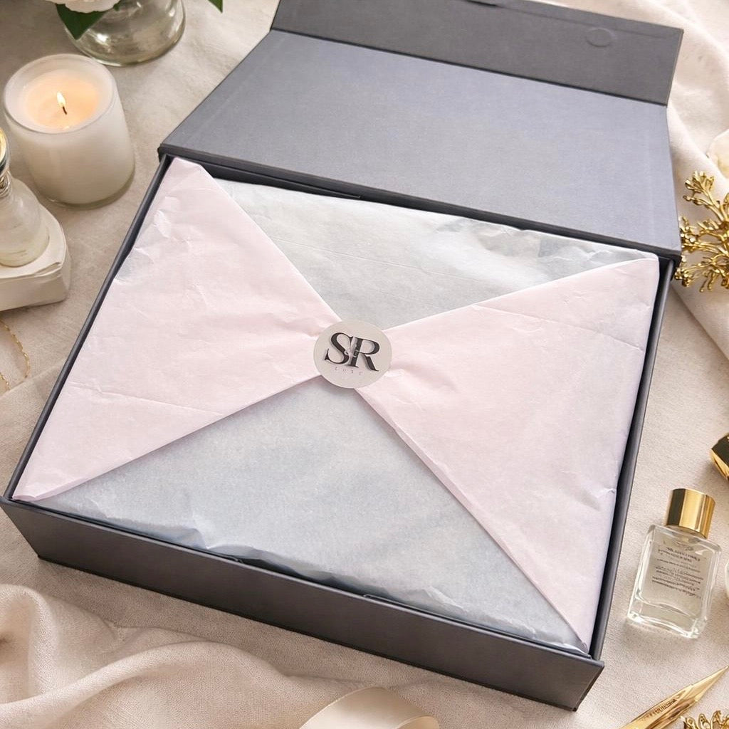 (White) Grey Luxury Magnetic Gift Box