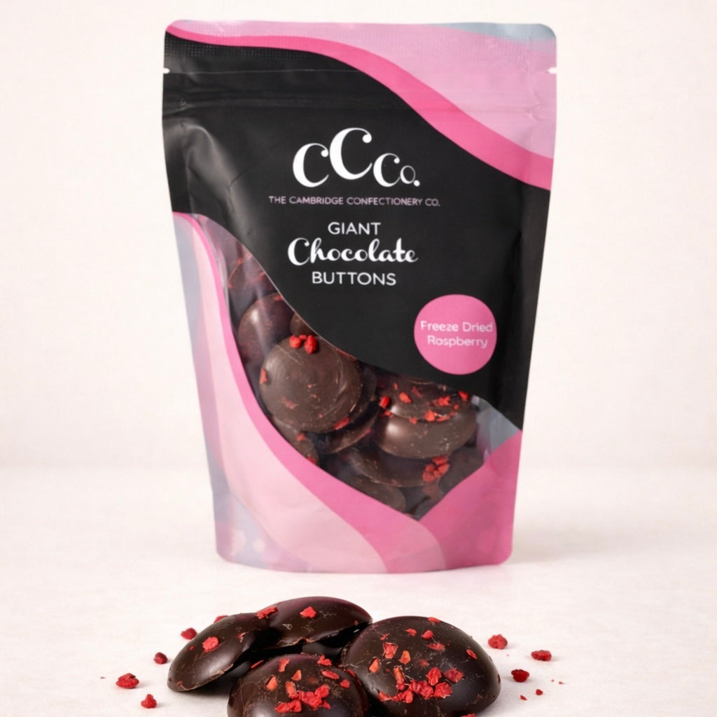 Dark Raspberry Chocolate Buttons
