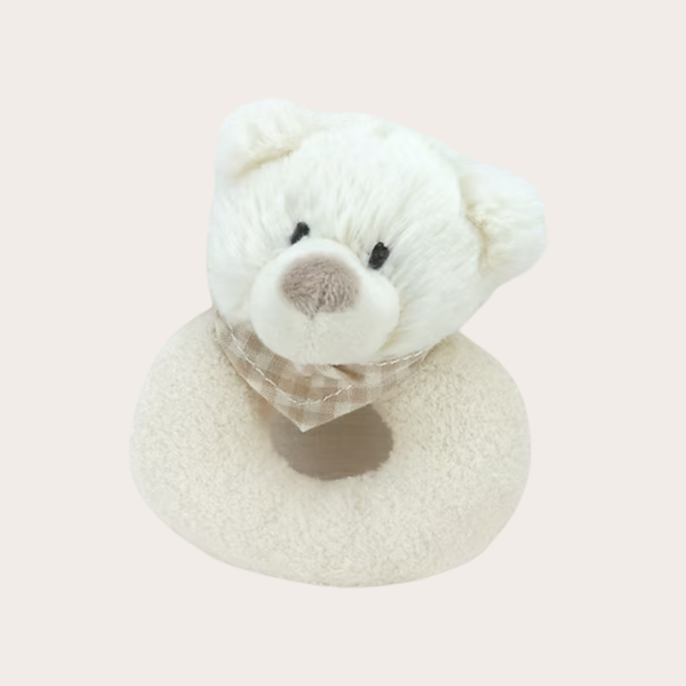 Plush Bear Baby Rattle