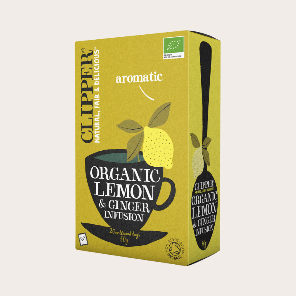 Organic Lemon And Ginger Tea Bags