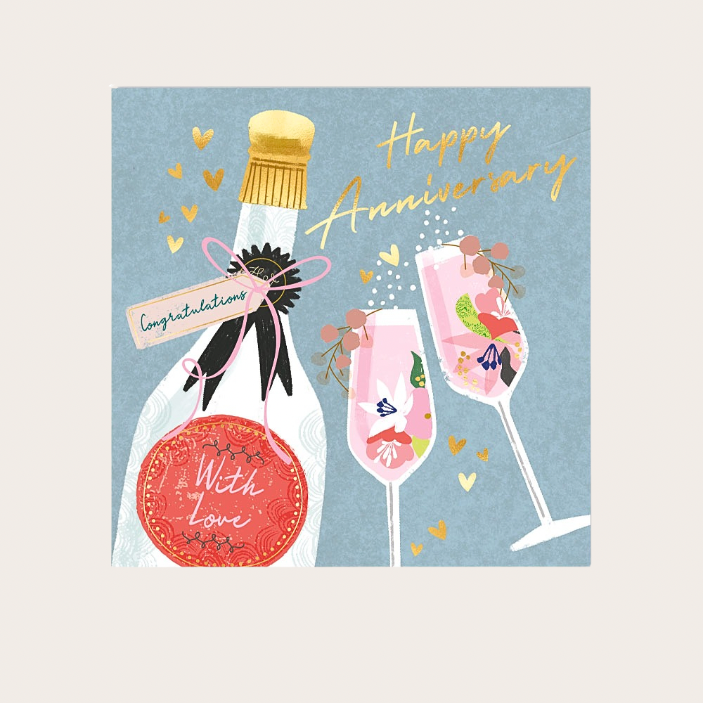 Square Anniversary Card